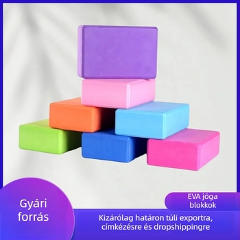 EVA jóga blokk, magas sűrűségű, 3×6×9 cm, 120 g