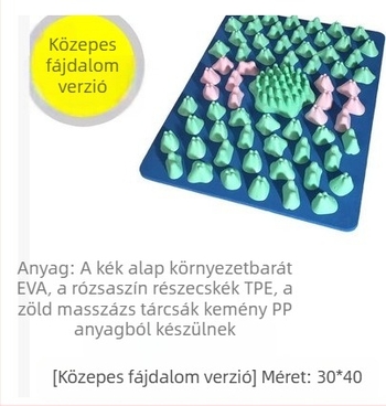 Extránagy jóga matrac akupressziós talpmasszázzsal, bambusz rügyeiről inspirálva