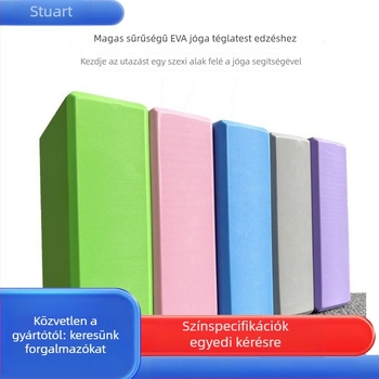 Jóga blokk - sűrű EVA hab, 120 g, testre szabható