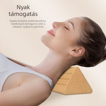 Háromszög alakú parafa jóga tégla, Min Mu, 430 g, testreszabható feldolgozás