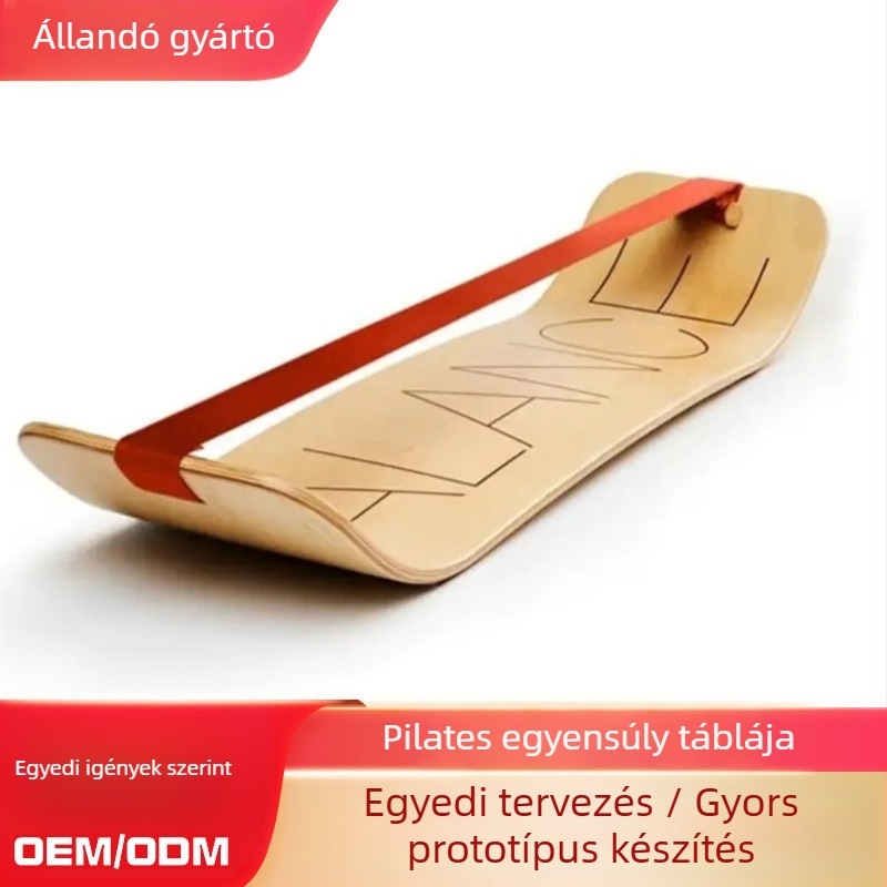 Oems juharfa fából készült jóga egyensúlydeszka edzéshez