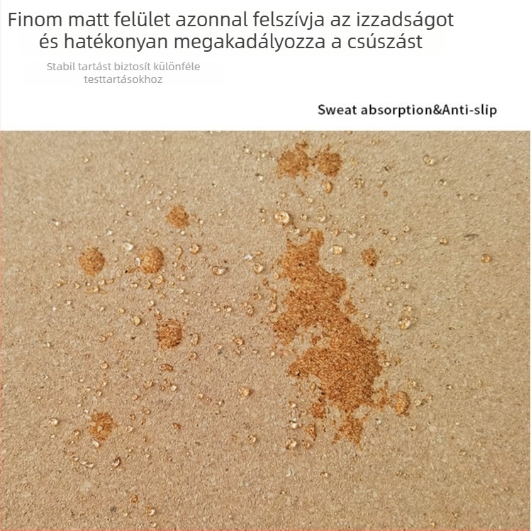 Korkból készült jóga blokk, magas sűrűségű, csúszásmentes felülettel, Iyengar jóga és edzés számára, személyre szabható