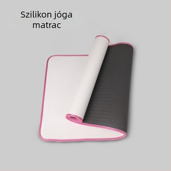 Jóga matrac, TPE anyagból, 6/8 mm, 1,2 kg, csúszásmentes pöttyös textúra szilikonpontokkal