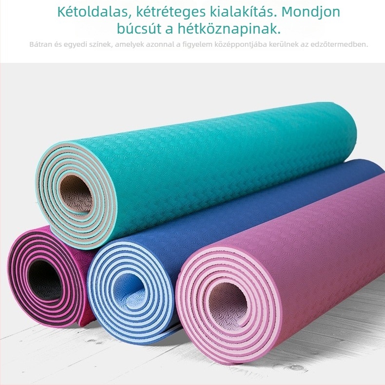 Jógaszőnyeg (Anyag: nbr; Vastagság: 8 mm; Súly: 800 g; Mintázat: Csíkos; Testreszabás: Igen)