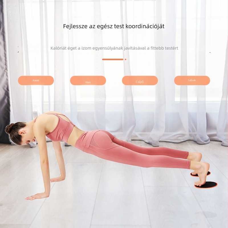 Otthoni fitnesz Slide Disc – Jóga és Pilates, Core edzés, Comb formázás