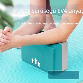 Jógablokk EVA habból — 250 g, magas sűrűségű blokk jóga és tánc gyakorláshoz, testreszabható magánmárkával