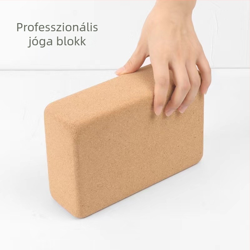 Dugóanyagú jóga blokk, csúszásmentes, magas sűrűségű, vastagabb, a fitneszhez és a tánchoz