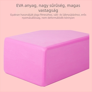 Jógablokk - EVA hab; Hongbuji márka; súly kb. 150 g; egészségügyi masszázs és edzés céljára