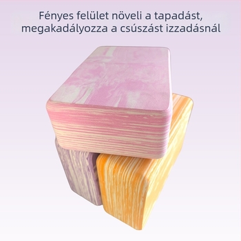 Jógablokk nőknek – EVA, magas sűrűségű, 190 g, Hongjia, otthoni fitnesz és tánc gyakorlás