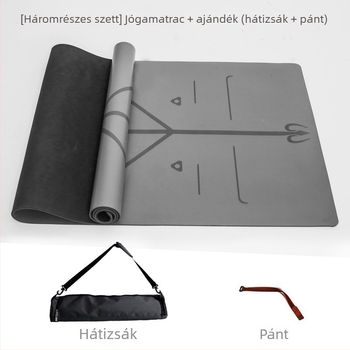 PU gumi jóga matrac vonallal, csúszásmentes, magas minőségű