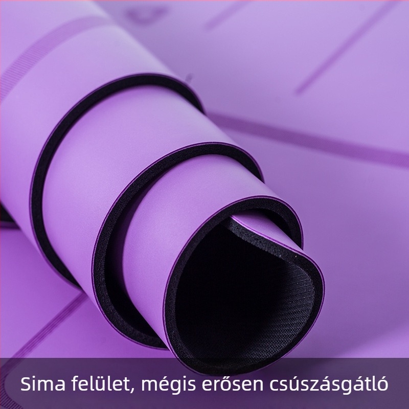 PU gumi jóga matrac vonallal, csúszásmentes, magas minőségű
