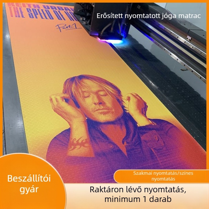 Jógamatrac UV nyomtatással, összecsukható, 6 mm vastagságú, csúszásmentes, rajzfilmszerű mintázat