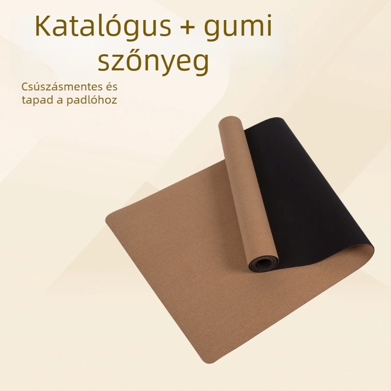 Parafa-kaucsuk anyagból készült jóga matrac, Shengde márka, 3000 g, 4–5 mm vastagság