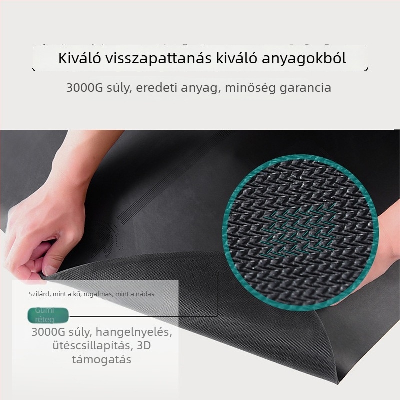 PU jóga matrac vonalazott, csúszásmentes, otthoni használatra, 4-5 mm vastagság