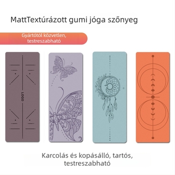 Jóga matrac - Misha, kaucsuk, 5 mm, 2800 g, testreszabható