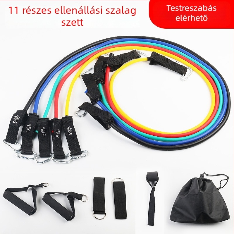 11 részes multifunkcionális ellenállás szalag készlet edzéshez