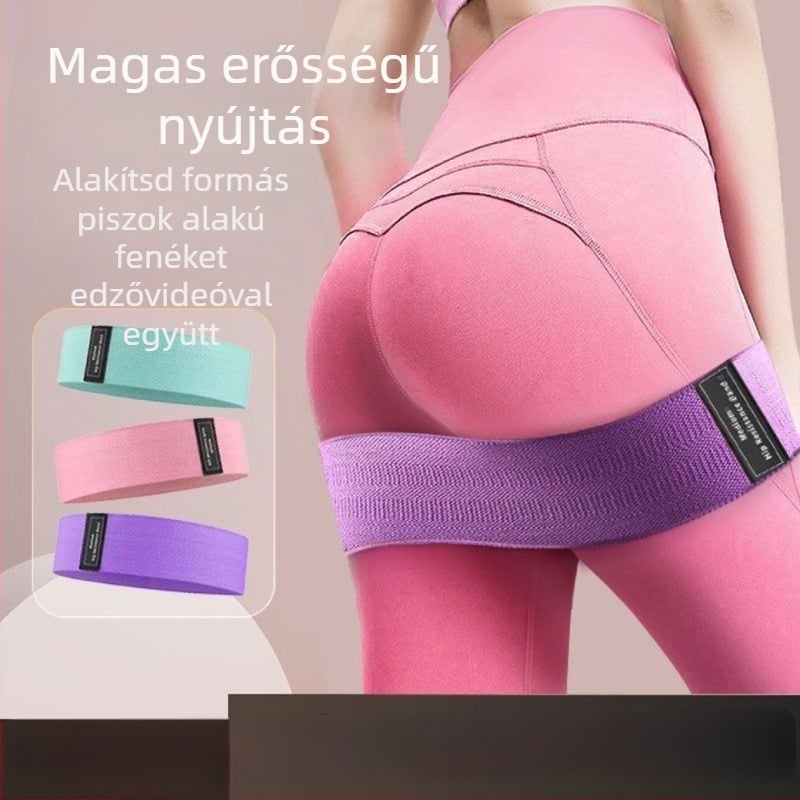 Rice Flowers jógaöv ellenállás készlet — csípőgyűrű, guggolási gyűrű, elasztikus ellenállás szalagok