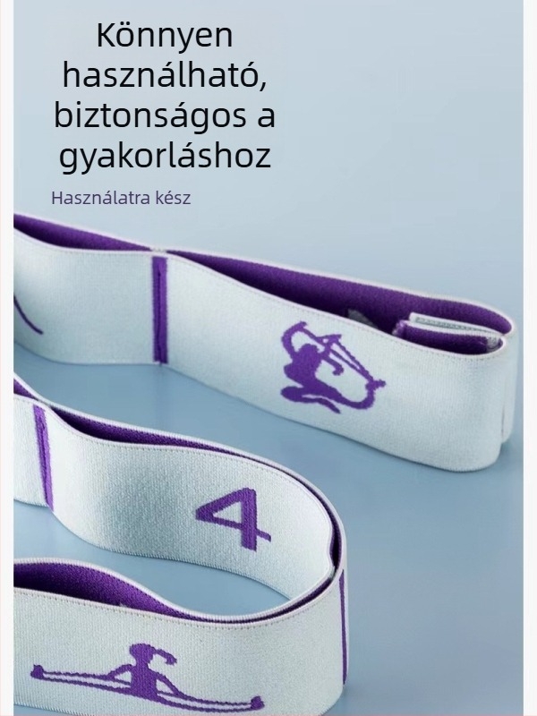 Jóga többfázisú nyújtó elasztikus szalag gyermekeknek – latin tánchoz illeszkedő testtartás javítása, 8 szintű ellenállású szalag