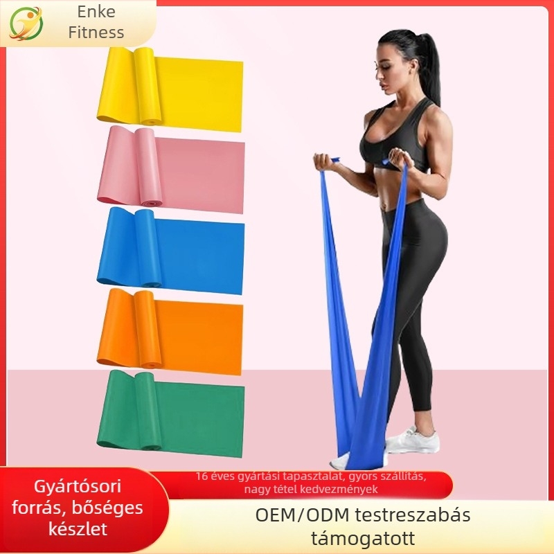 Öko-barát latex fitnesz ellenállás szalag – többfunkciós jóga és nyújtás eszköz, testreszabható specifikációkkal