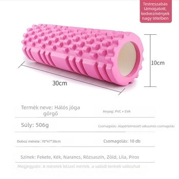 Jóga oszlop EVA hab görgő üreges a fascia felszabadítására, teherbírás 200 kg