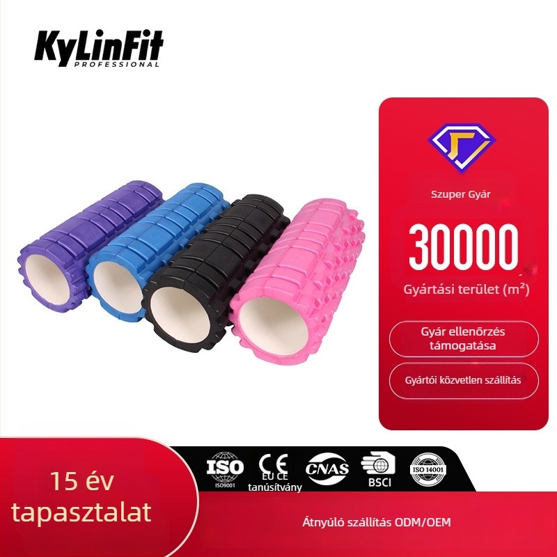 Li Jun EVA masszázs jóga görgő masszázshoz, jóga és fitneszhez — habhenger és Pilates pálca