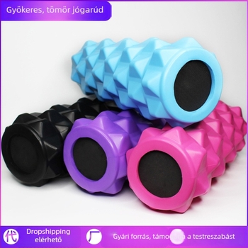 33 cm-es Langya rúd jógaoszlophoz, habos tengely masszírozó rollerrel, izomlazításra, mace roller