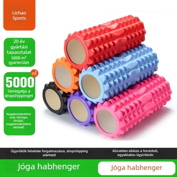 Jóga oszlop habos masszázs görgővel, masszázs pálca és fitnesz kerékkel
