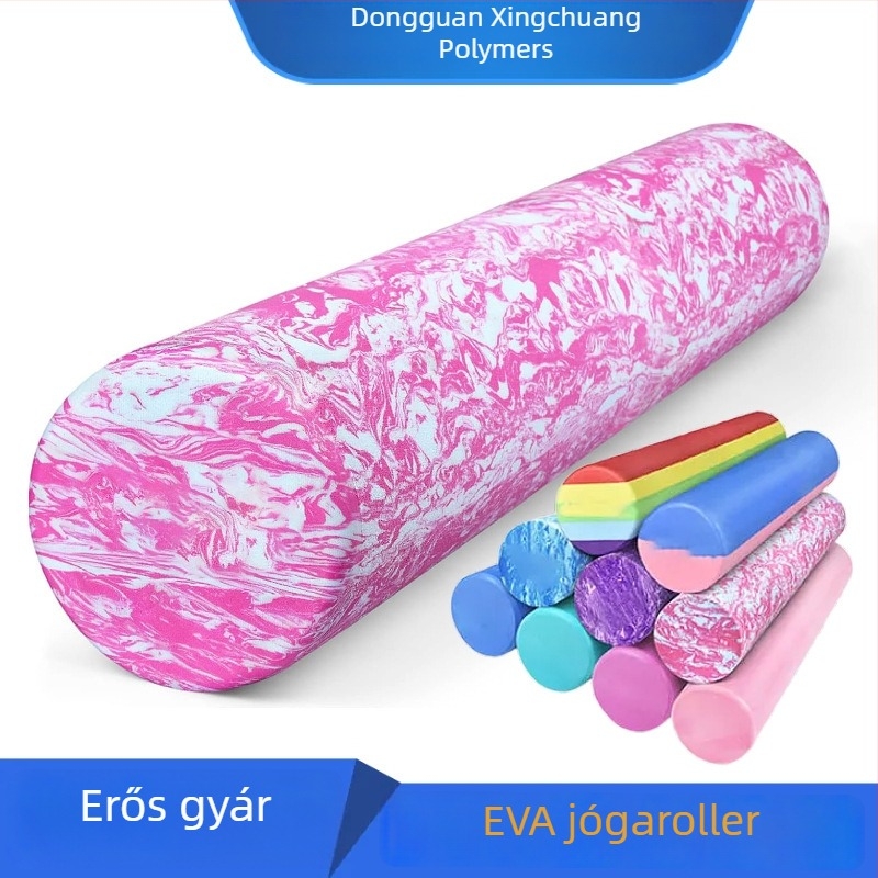 EVA jóga oszlop masszírozó görgő – Fascia Stick, magas sűrűségű hab, kamufláž minta, Xingchuang márka