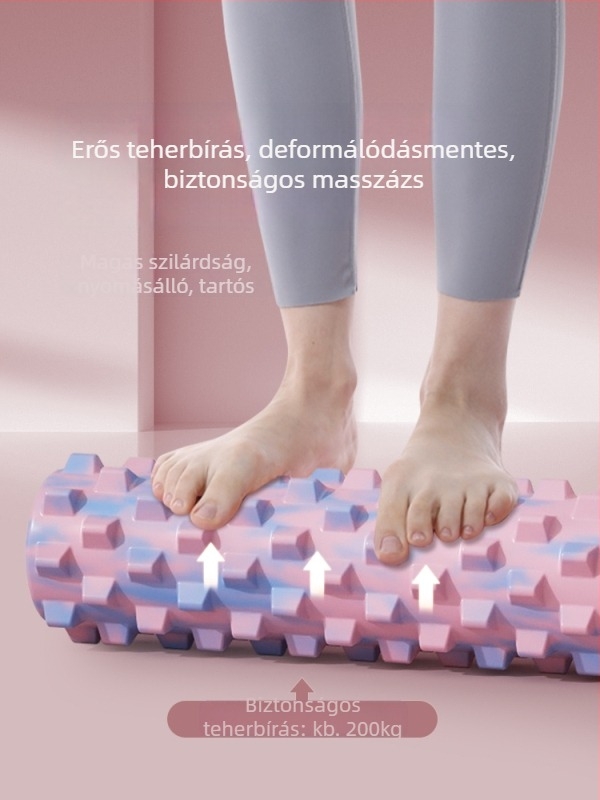 Szilárd habhenger izmok ellazítására, lábak tónusítására – jóga felszerelés; Anyag: Silk flower; Márka: Other