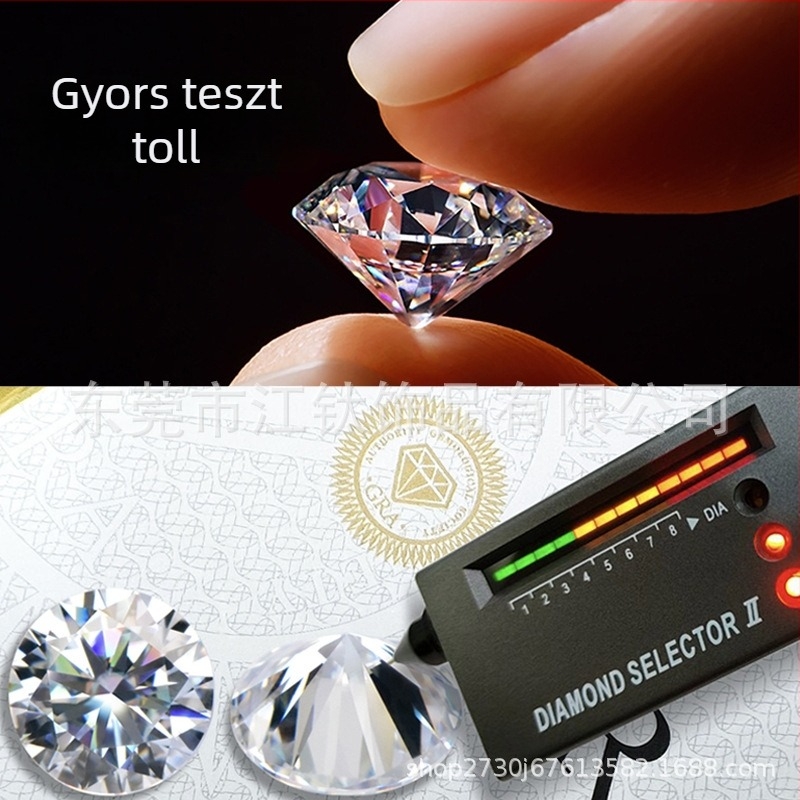 RAYAHJ Titánium Moissanite Fülbevalók, Claw-beállítás, G23 (ASTM F136), Uniszex, Egyszerű Dizájn