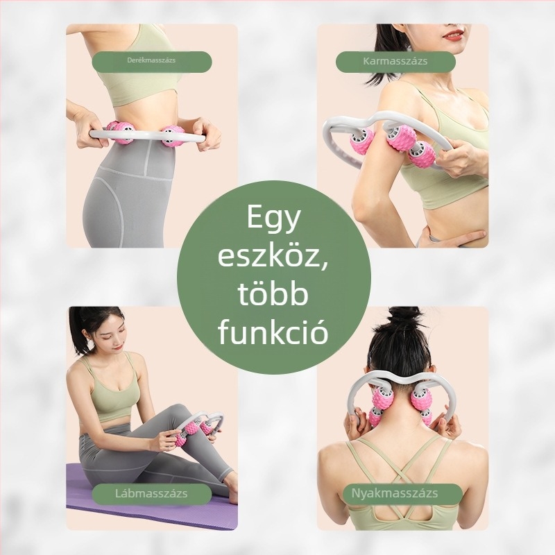Gyűrű alakú vádli masszírozó és habhenger – izomlazításra és fascia számára