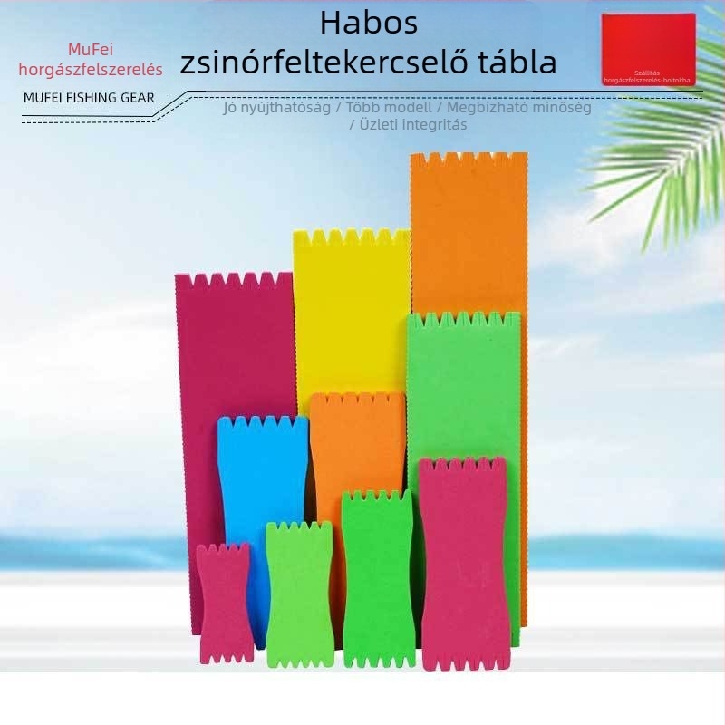 Habos vonalhúzó tábla horgászathoz, anti-csomózás dizájn, fő vonal tábla, színes alvonal tábla