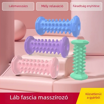 Lábtalp masszírozó kerék és jóga henger – egészség masszírozó, izomlazítás, rózsaszín