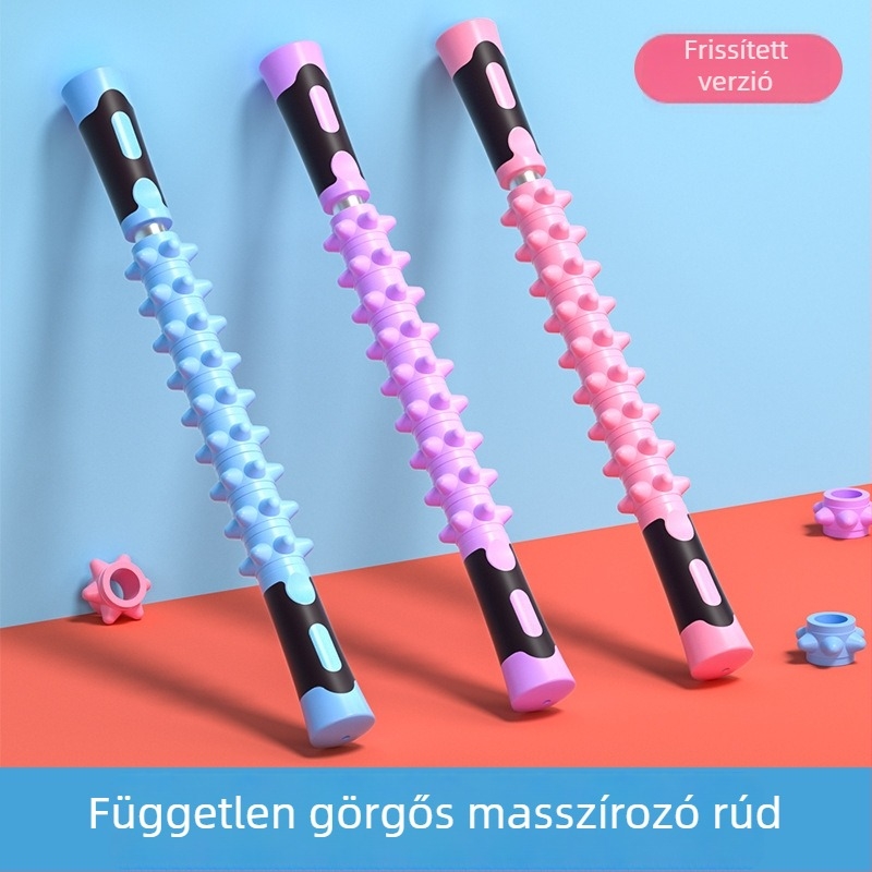 Vádli masszázs pálca, nyaki és háti területekre, meridián edzőpálca, fascia görgő jóga lazítására