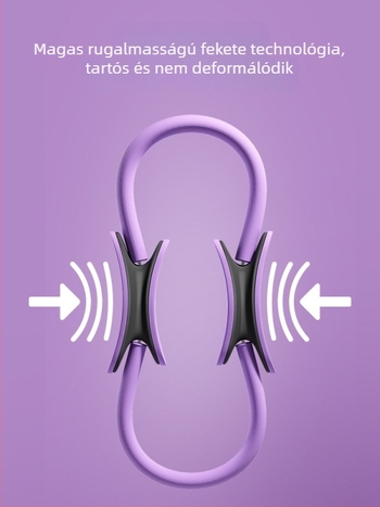 Pilates kör ívelt fogantyúval, üvegszálas+PP, magas rugalmasság