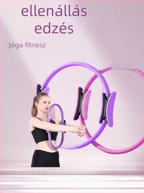 Pilates kör ívelt fogantyúval, üvegszálas+PP, magas rugalmasság