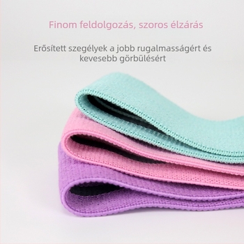 Guggolás elleni ellenállás szalag jóga gyűrűvel és csípő gyűrűvel – poliészter-pamut anyag, Yi key márka, jóga kiegészítők
