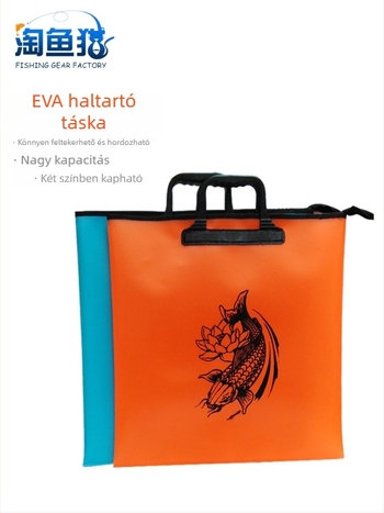 EVA halas táska, összecsukható halas vödörrel, hordozható élő hal zsák