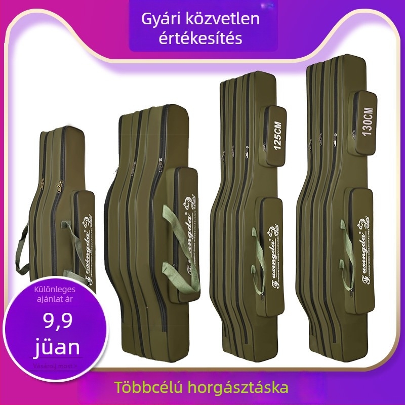 Horgászbot táska, nagy kapacitású, könnyű, nem vízálló