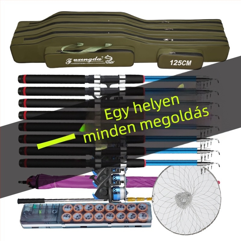 Horgászbot táska, nagy kapacitású, könnyű, nem vízálló