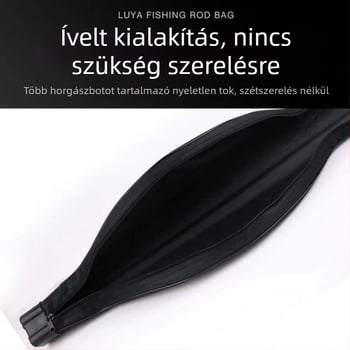Tengeri horgászbot táska csali rekesszel, két rétegű merev PVC-kivitel