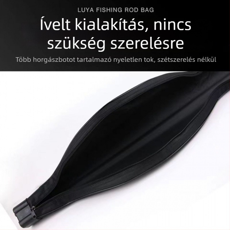Tengeri horgászbot táska csali rekesszel, két rétegű merev PVC-kivitel