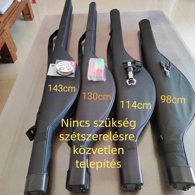 Tengeri horgászbot táska csali rekesszel, két rétegű merev PVC-kivitel