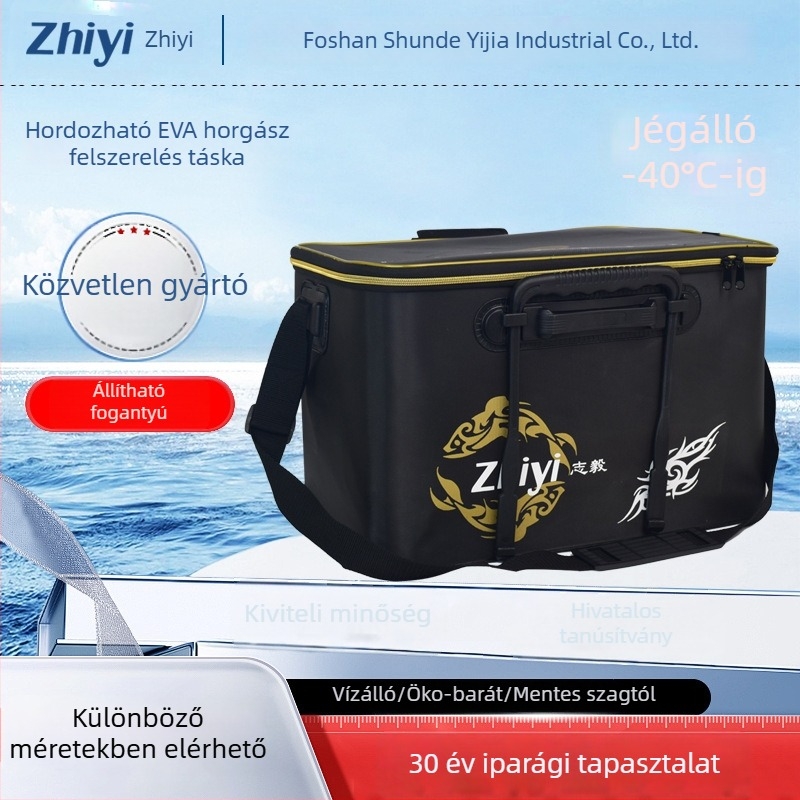 Összecsukható EVA horgász doboz élőhalak számára, nagy kapacitás, hordozható