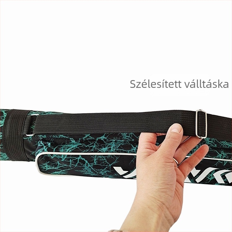 Kemény héjú horgászbot tok esernyővel, háromszög alapú kialakítás, kültéri horgászfelszerelés
