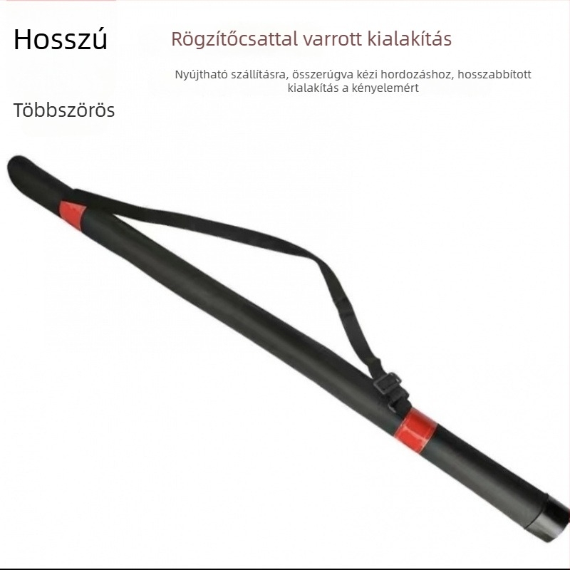 PVC anyagtáska horgászbothoz, merev külső, nem vízálló