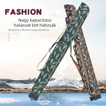 Tengeri horgásztáska – vízálló vászon felszerelés-táska horgászbothoz, damilhoz, csalihoz és orsóhoz