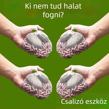 Horgász etetőtasak kukoricagránulokkal, fix pontra etetés, hosszú távú dobás