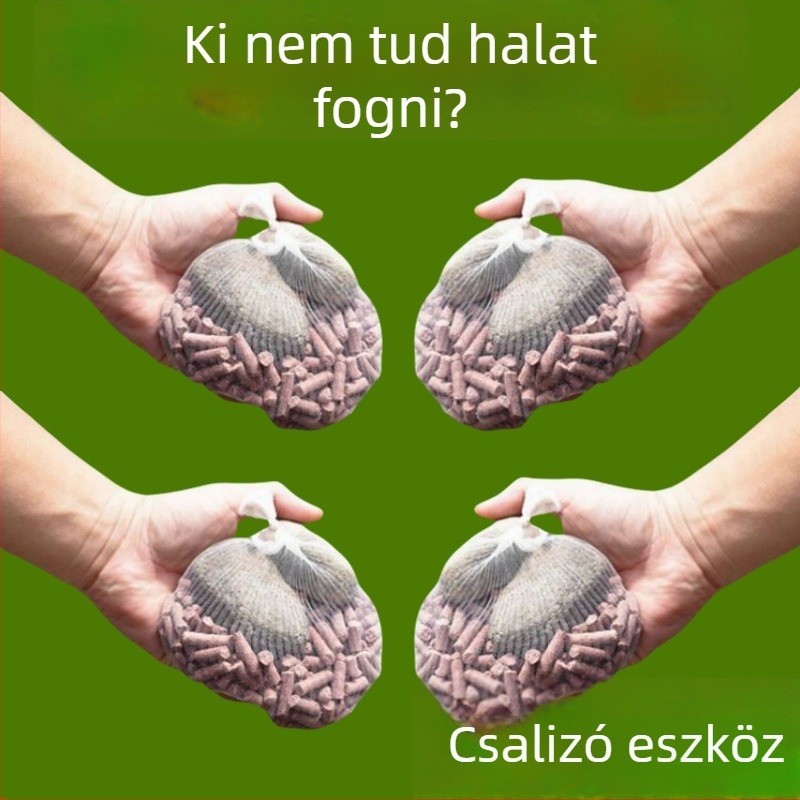 Horgász etetőtasak kukoricagránulokkal, fix pontra etetés, hosszú távú dobás