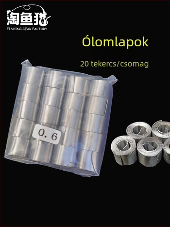 Ólomból készült horgász súlyok – Fish cat márka, ólom, 20 tekercs a csomagban